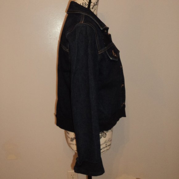 Rubbish Women's Medium Blue Denim Jean Jacket Coat - Picture 5 of 10